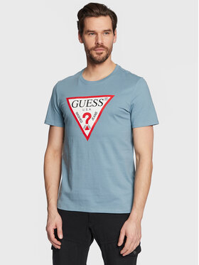 Guess Guess T-shirt Original Logo M2YI71 I3Z11 Bleu Slim Fit