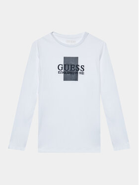 Guess Guess Bluză L3BI10 I3Z14 Alb Regular Fit