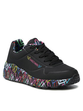 Skechers Tenisice Uno Lite Lovely Luv 314976L/BKMT Crna