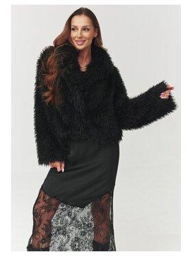 Makadamia Makadamia Futro C1 Czarny Short Fit