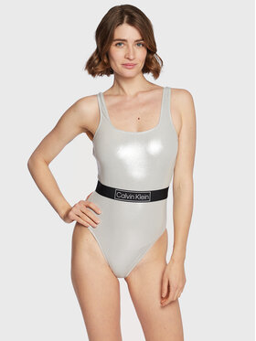 Calvin Klein Swimwear Calvin Klein Swimwear Maudymosi kostiumėlis KW0KW01956 Sidabrinė