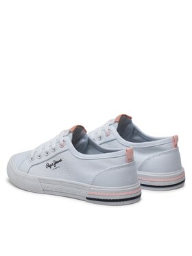 Pepe Jeans Tenis Superge Brady Basic G PGS30604 Bela