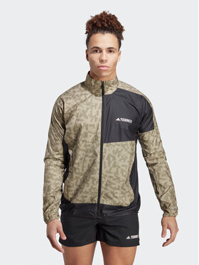 adidas adidas Giacca a vento Terrex Trail Running Windbreaker HZ1301 Beige Regular Fit