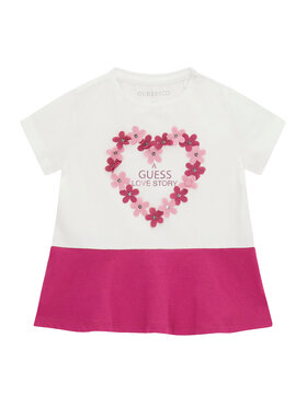 Guess Guess Tricou K6GI20 K6YW4 Alb Regular Fit