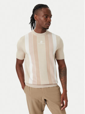 Beverly Hills Polo Club Beverly Hills Polo Club Футболка M7611-HR Світло-бежевий Regular Fit