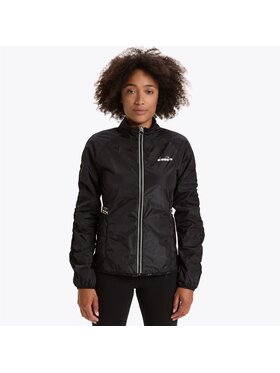 Diadora Diadora Kurtka do biegania L. WINDBREAKER JACKET Czarny Basic Fit