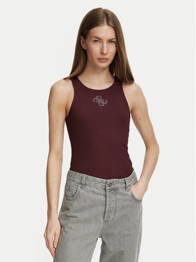 Guess Guess Top W6RP39 KD092 Bordová Regular Fit