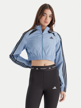 adidas adidas Bluza Teamgeist adicolor JZ8277 Błękitny Slim Fit