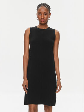Calvin Klein Calvin Klein Плетена рокля Extra Fine Wool Shift Dress K20K206899 Черен Regular Fit