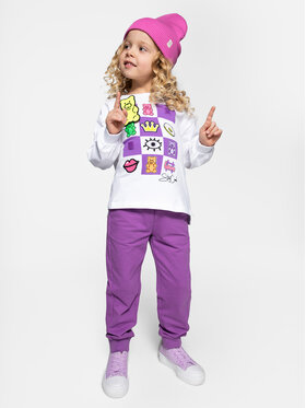Coccodrillo Coccodrillo Pantaloni trening WC4120102JPK Violet Regular Fit