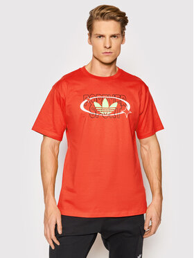 adidas adidas T-shirt Trefoil Forever HC2115 Crvena Regular Fit
