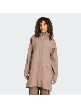 adidas adidas Parka Terrex Multi 2 Layer CLIMAPROOF Rain Brązowy Regular Fit