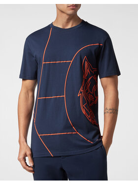 Plein Sport Plein Sport T-Shirt 4989 Błękitny Regular Fit