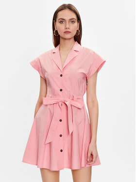 Trussardi Trussardi Sukienka koszulowa 56D00719 Różowy Regular Fit