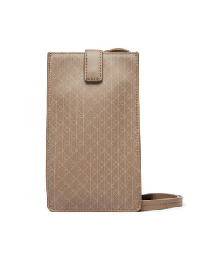 Calvin Klein Calvin Klein Torebka na telefon Emblem Aop Phone Crossbody LV04F1115G Brązowy
