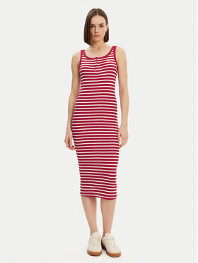 Tommy Jeans Tommy Jeans Kleid für den Alltag Essential DW0DW19447 Rot Slim Fit