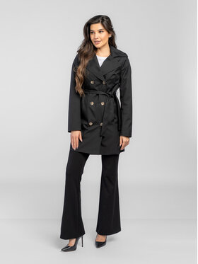 Salme Salme Trenčkot Ksenia Čierna Regular Fit