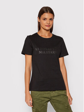 Aeronautica Militare Aeronautica Militare T-Shirt 212TS1914DJ496 Μαύρο Regular Fit