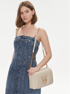 PINKO Pinko Дамска чанта Love Click Puff Classic PE 24 PLTT 101585 A10F Екрю