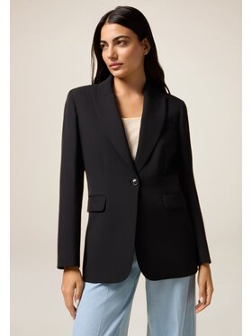 Oltre Oltre Kurtka outdoor Q800R004596N033 Czarny Slim Fit