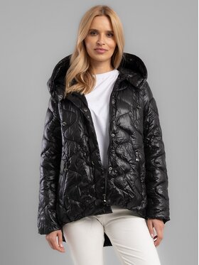 Perso Perso Kurtka damska BLE230055F Czarny Regular Fit