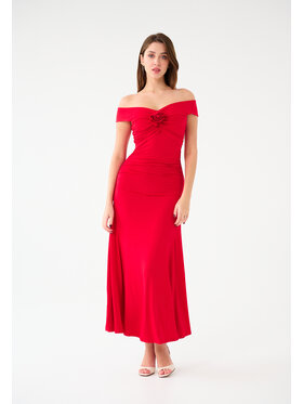 Leimann Leimann Sukienka koktajlowa Rebecca Czerwony Feminine Fit