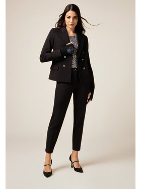 Oltre Oltre Pantaloni di tessuto P062R008826N033 Nero Regular Fit