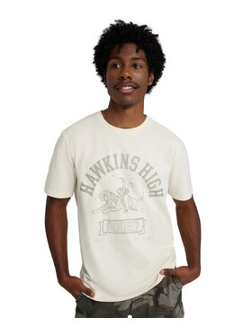 Wrangler Wrangler T-Shirt 112378555 Beżowy Regular Fit