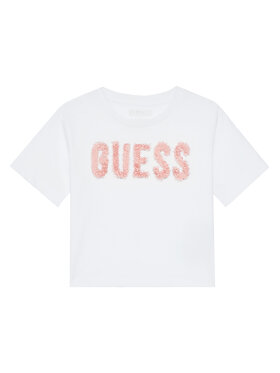 Guess Guess Tricou J5YI47 K8HM4 Alb Relaxed Fit