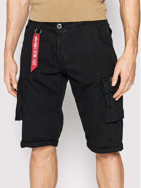 Alpha Industries Alpha Industries Bavlnené šortky Jet 191200 Čierna Regular Fit