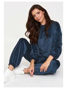 Makadamia Makadamia Dres M954 Niebieski Regular Fit