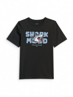 4F 4F T-Shirt WAVE RIDERS CLUB Czarny Regular Fit