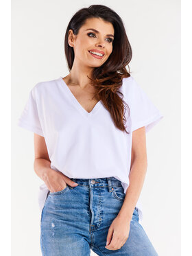 Infinite You Infinite You Bluzka M267 Biały Basic Fit