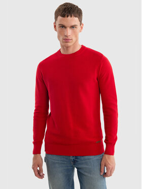 BIG STAR BIG STAR Sweter RAIDAT_603_160 Czerwony Classic Fit