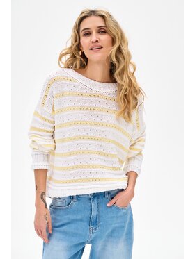 blue shadow blue shadow Sweter Kera Żółty Regular Fit