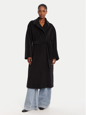 Marella Marella Vuneni kaput English 2523016142 Crna Regular Fit