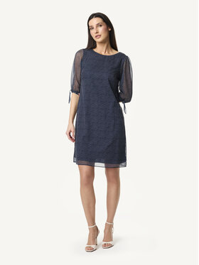 KMX KMX Sukienka koktajlowa 923810012 Granatowy Straight Fit