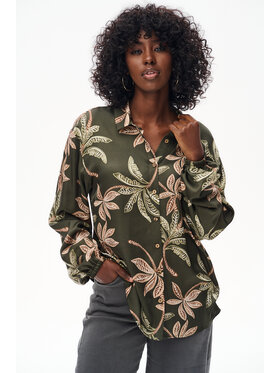 blue shadow blue shadow Koszula Bomi Zielony Regular Fit