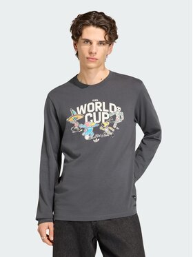 adidas adidas Koszulka techniczna FIFA World Cup 26™ Mascot Long Sleeve Szary Regular Fit