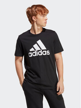 adidas adidas T-Shirt Essentials Single Jersey Big Logo T-Shirt IC9347 Μαύρο Regular Fit