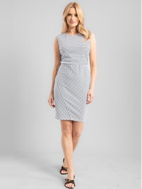 Perso Perso Sukienka letnia RBE616677F Biały Regular Fit