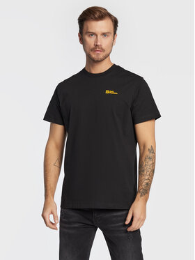 Jack Wolfskin Jack Wolfskin Футболка Essential 1808382 Чорний Regular Fit