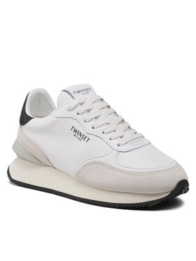 TWINSET TWINSET Sneakersy 231TCP030 Biela