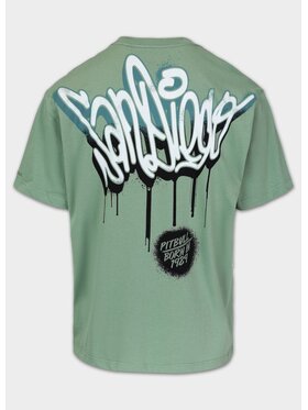 PITBULL PITBULL T-Shirt AUTOMATIC Zielony Regular Fit