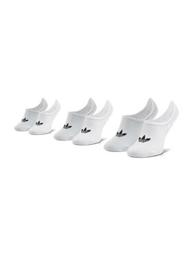 adidas adidas Set di 3 paia di pedulini unisex No-Show Socks 3P FM0676 Bianco