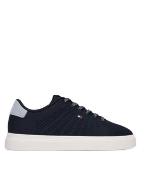 Tommy Hilfiger Tommy Hilfiger Sneakersy Knit Cupsole FW0FW09289 Granatowy
