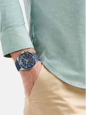 Nautica Ročna Ura Bluesail Chronograph NAPBSF403 Modra