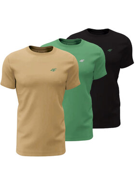 4F 4F Set di t-shirt 4FWSS25TTSHM3094-92S Multicolore Regular Fit