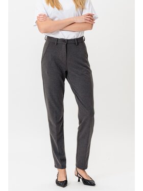 TeeShoppen TeeShoppen Spodnie garniturowe 'Perform Collection' Szary Regular Fit