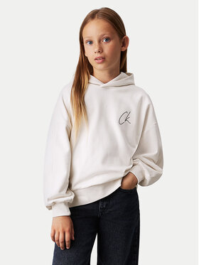 Calvin Klein Jeans Calvin Klein Jeans Felpa Signage IG0IG02640 Écru Regular Fit